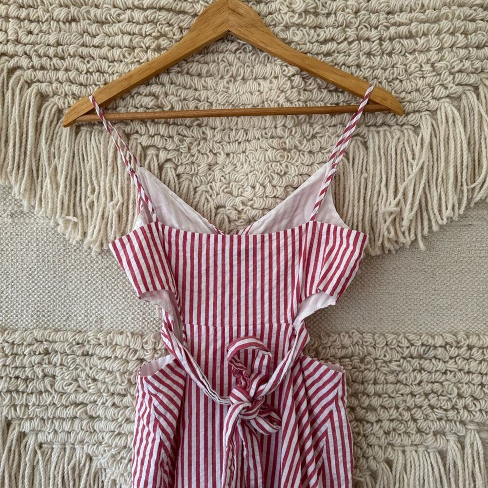Jason Wu Red Stripe Tie Dress - Picture 5 of 6